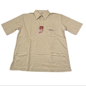 Vtg 70s Thane Airowisp Mens Large Polo Shirt Short Sleeve Deadstock NWT Retro